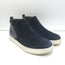 Prada Slip-On High Top Sneakers Navy Suede & Black Leather Size 7