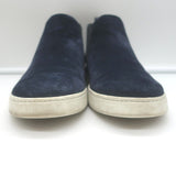 Prada Slip-On High Top Sneakers Navy Suede & Black Leather Size 7