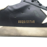 Golden Goose Superstar Low Top Sneakers Black & White Leather Size 40