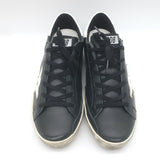 Golden Goose Superstar Low Top Sneakers Black & White Leather Size 40