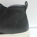 Prada Slip-On High Top Sneakers Navy Suede & Black Leather Size 7