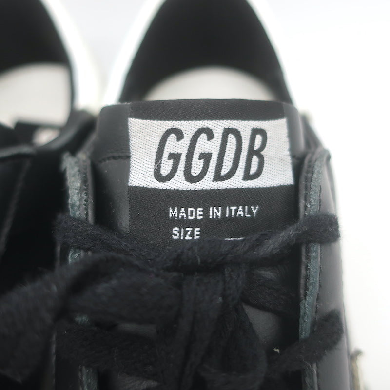Golden Goose Superstar Low Top Sneakers Black &amp; White Leather Size 40