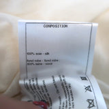 Chanel Crewneck Mini Sweater Dress Ivory Semi-Sheer Silk Knit Size 38