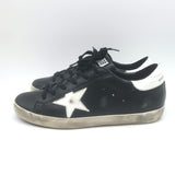 Golden Goose Superstar Low Top Sneakers Black & White Leather Size 40