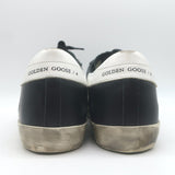 Golden Goose Superstar Low Top Sneakers Black & White Leather Size 40