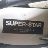 Golden Goose Superstar Low Top Sneakers Black & White Leather Size 40