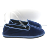 Piedaterre Modigliani Espadrille Flats Navy Velvet Size 42 NEW