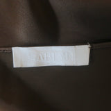 Sablyn Gloria Bias Cut Camisole Brown Silk Charmeuse Size Large V-Neck Tank Top