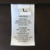 Sablyn Gloria Bias Cut Camisole Brown Silk Charmeuse Size Large V-Neck Tank Top