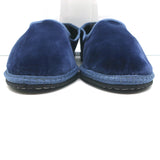 Piedaterre Modigliani Espadrille Flats Navy Velvet Size 42 NEW