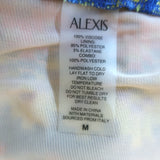 Alexis Cutout Maxi Dress Vedette Multicolor Zig Zag Knit Size Medium