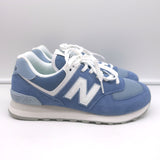 New Balance 574 Low Top Sneakers Blue/White Suede Size 8 U574FDG NEW