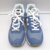 New Balance 574 Low Top Sneakers Blue/White Suede Size 8 U574FDG NEW