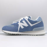 New Balance 574 Low Top Sneakers Blue/White Suede Size 8 U574FDG NEW