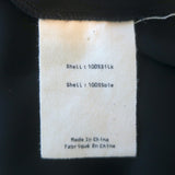 L'Agence Frayed Ruffle Blouse Black Silk Size Small Sleeveless Button-Up Top