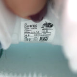 New Balance 574 Low Top Sneakers Blue/White Suede Size 8 U574FDG NEW