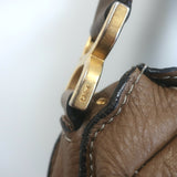 Chloe Medium Marcie Hobo Nut Pebbled Leather Shoulder Bag