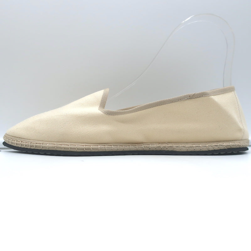Piedaterre Modigliani Espadrille Flats Cream Canvas Size 42 NEW