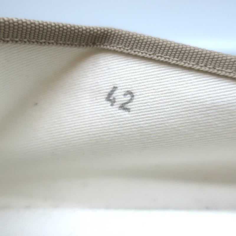 Piedaterre Modigliani Espadrille Flats Cream Canvas Size 42 NEW
