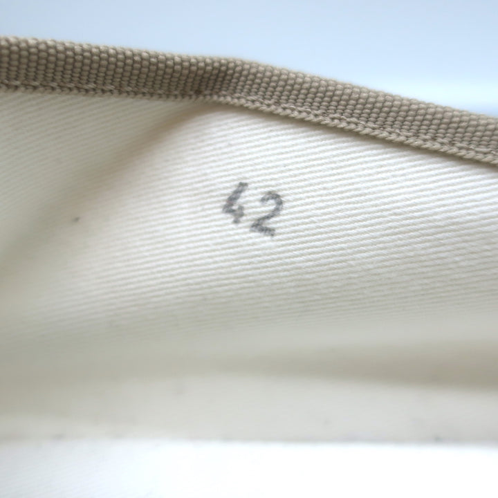 Piedaterre Modigliani Espadrille Flats Cream Canvas Size 42 NEW