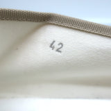 Piedaterre Modigliani Espadrille Flats Cream Canvas Size 42 NEW