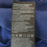 Saint Laurent Embroidered-Logo Oversized Hoodie Blue Cotton Size Medium