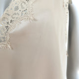 Cami NYC Everly Camisole Oat Silk Satin Size Medium Crisscross-Back Tank Top