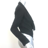 HELMUT Helmut Lang Flash Draped Blazer Black Silk-Blend Size Small