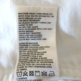 L'Agence Celine Denim Jacket White Stretch Cotton Size Large