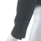 HELMUT Helmut Lang Flash Draped Blazer Black Silk-Blend Size Small