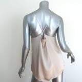 Cami NYC Everly Camisole Oat Silk Satin Size Medium Crisscross-Back Tank Top