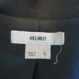 HELMUT Helmut Lang Flash Draped Blazer Black Silk-Blend Size Small