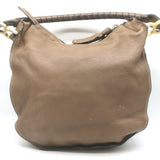 Chloe Medium Marcie Hobo Nut Pebbled Leather Shoulder Bag