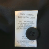 HELMUT Helmut Lang Flash Draped Blazer Black Silk-Blend Size Small