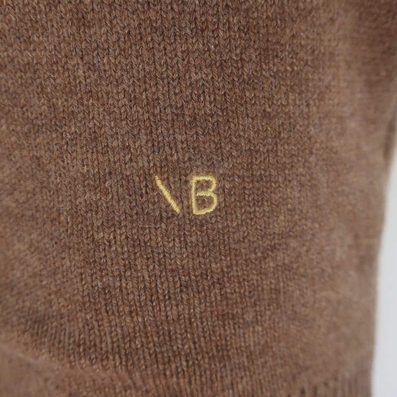 Victoria Beckham Cashmere Turtleneck Sweater Brown Size Extra Small