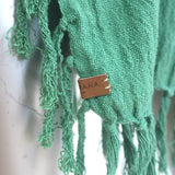 Caravana Fringed Cover-Up Tunic Green Gauze One Size