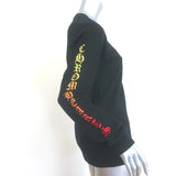 Chrome Hearts Gradient-Sleeve Long Sleeve T-Shirt Black Size Small