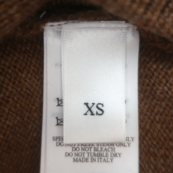 Victoria Beckham Cashmere Turtleneck Sweater Brown Size Extra Small