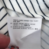 Balenciaga Cutout-Sleeve Striped Turtleneck Top White/Black Jersey Size 36