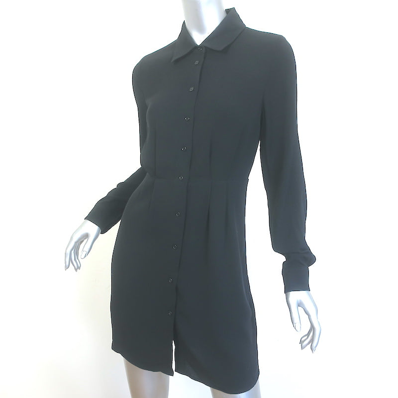 Favorite Daughter Take Me Seriously Mini Shirtdress Black Size Extra Small NEW