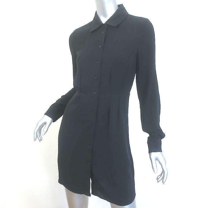 Favorite Daughter Take Me Seriously Mini Shirtdress Black Size Extra Small NEW