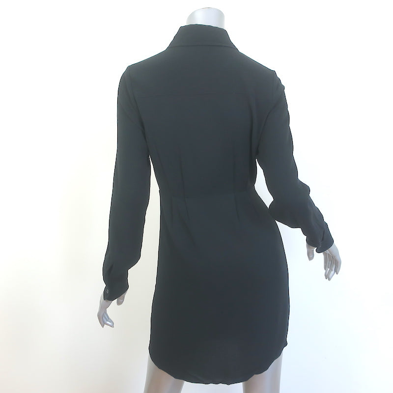 Favorite Daughter Take Me Seriously Mini Shirtdress Black Size Extra Small NEW