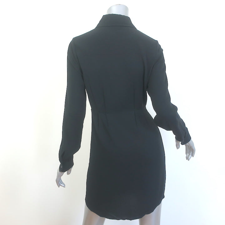 Favorite Daughter Take Me Seriously Mini Shirtdress Black Size Extra Small NEW