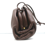 Bottega Veneta The Mini Pouch Dark Brown Leather Crossbody Bag