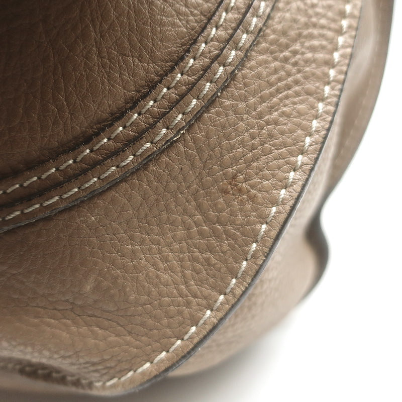 Chloe Medium Marcie Hobo Nut Pebbled Leather Shoulder Bag