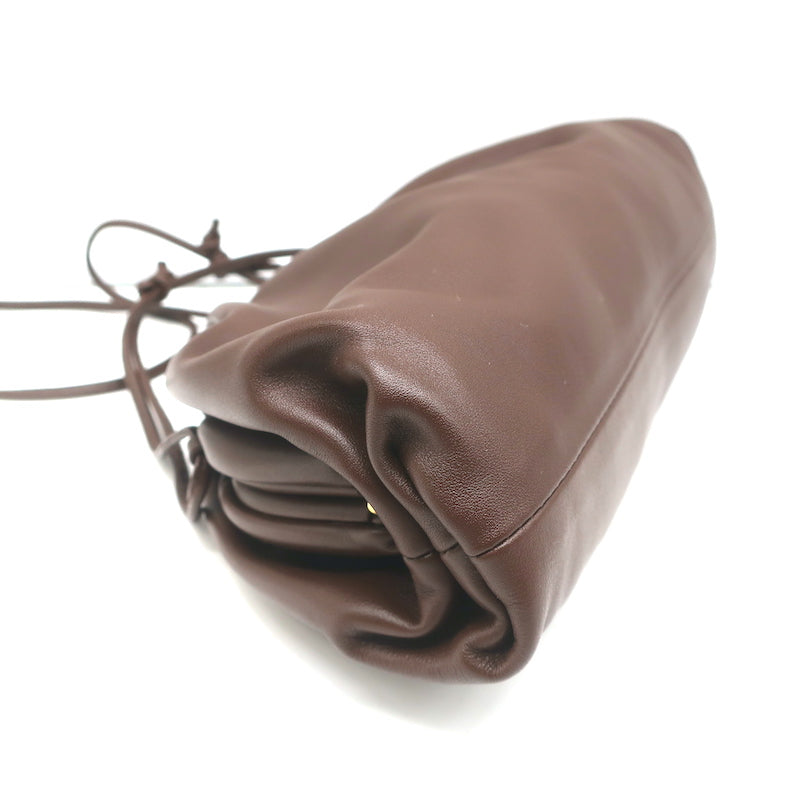 Bottega Veneta The Mini Pouch Dark Brown Leather Crossbody Bag
