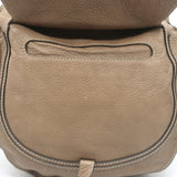 Chloe Medium Marcie Hobo Nut Pebbled Leather Shoulder Bag