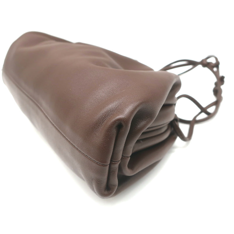 Bottega Veneta The Mini Pouch Dark Brown Leather Crossbody Bag