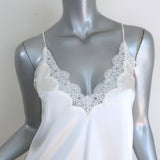 Cami NYC Everly Camisole White Silk Satin Size Medium Crisscross-Back Tank Top
