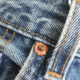 Vintage Levi's Red Tab 501 Reworked Straight Leg Jeans Medium Blue Size 6